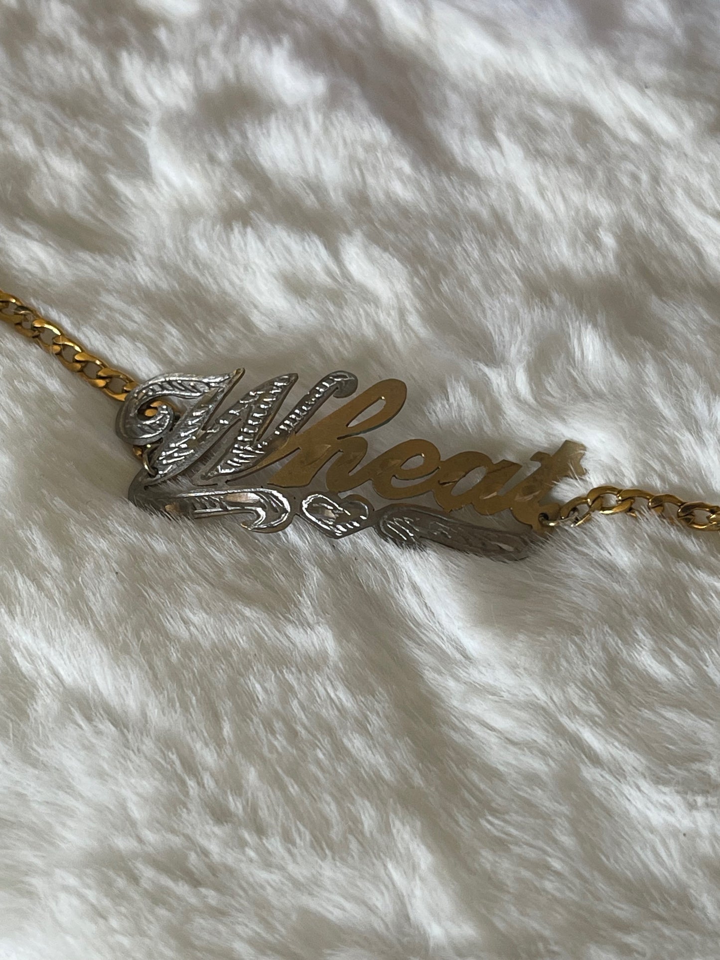 10k Personalized Name Anklet - Lovelace Cut