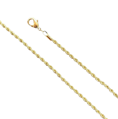 18k Gold Filled Rope Chain (20”) - Lovelace Cut