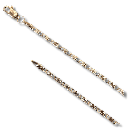 Gold Faith CZ Nail Cross Pendant - Lovelace Cut