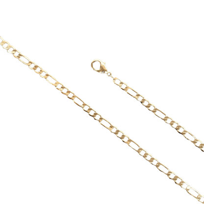 18k Gold Filled Figaro Chain (22”) - Lovelace Cut